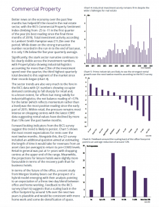 Sample page from the RICS Chartbook - Economic and Property Market analysis
