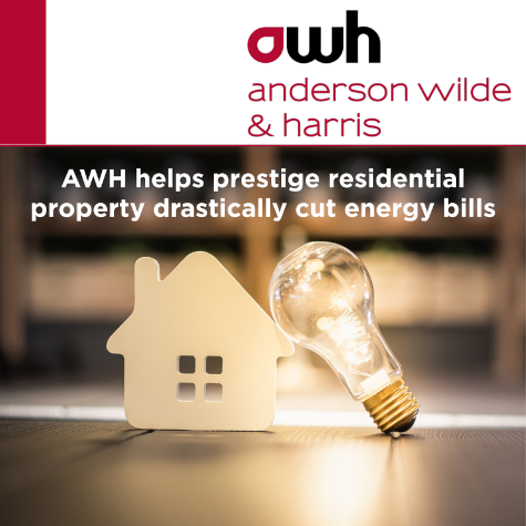 Lightbulb leaning against a wooden house - Anderson Wilde & Harris Property Management service case study